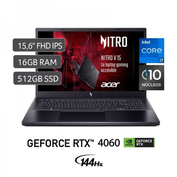 Acer Nitro v 15/Intel Core i7-13620H/DDR5 16GB/1TB SSD/RTX 4060 8GB