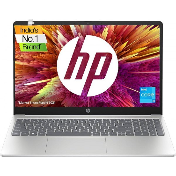 HP Laptop 15-fd0336nia/Intel Core i3-1315U/DDR4 4GB/256GB SSD/15.6" FHD/Silver/Backlit 